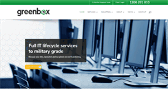 Desktop Screenshot of greenbox.com.au