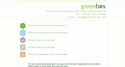 Desktop Screenshot of greenbox.uk.com