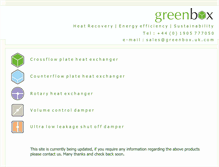 Tablet Screenshot of greenbox.uk.com